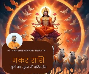 Read more about the article सूर्य के बदलाव से मकर राशि के लोगों को होगा लाभ, दस्तावेज़ों रखें संभाल कर,   दीपावली की तैयारी का सही समय