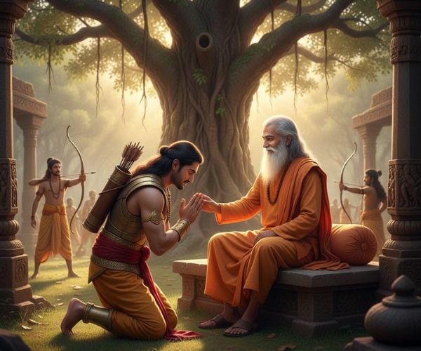 Read more about the article Dharma :  भीम और दुर्योधन की कुश्ती बंद करा गुरु द्रोण ने रणकौशल का प्रदर्शन करने के लिए किसे रंगमंडप में उतारा